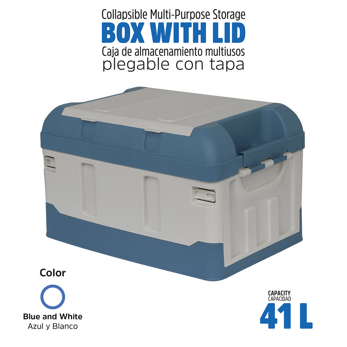 Caja de almacenamiento portátil y plegable