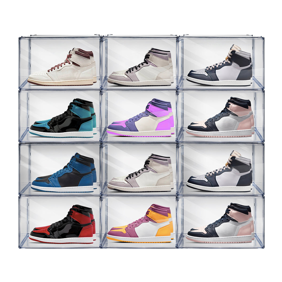 Sneakers Box Premium Zapatera Payton Set 12 piezas.